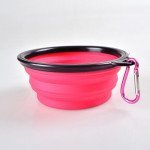 Collapsible Dog Bowl Pet Dog Portable Silicone Collapsible Travel Feeding Bowl Water Dish Feeder