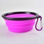 Collapsible Dog Bowl Pet Dog Portable Silicone Collapsible Travel Feeding Bowl Water Dish Feeder