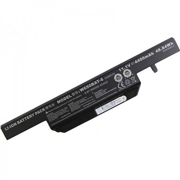 Replacement  Clevo W650SR Series 11.1V 4400mAh 6 Cell Battery