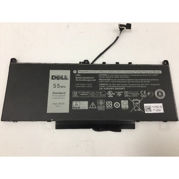 MC34Y J60J5 7.6V 55Wh Replacement Built-in Battery for Dell Latitude E7270 E7470 Series