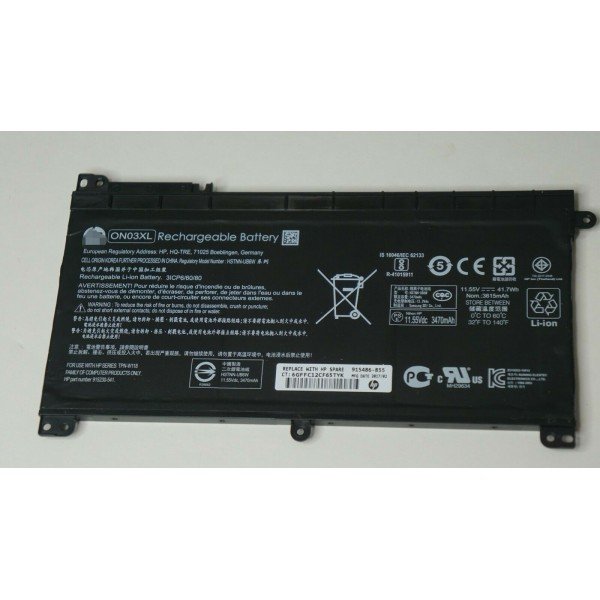 ON03XL HSTNN-UB6W 915486-855 41.7Wh Battery For HP Pavilion M3-U 13.3"