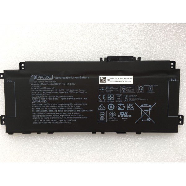 Hp PP03XL M01118-421 HSTNN-LB8S M01144-005 Laptop Battery