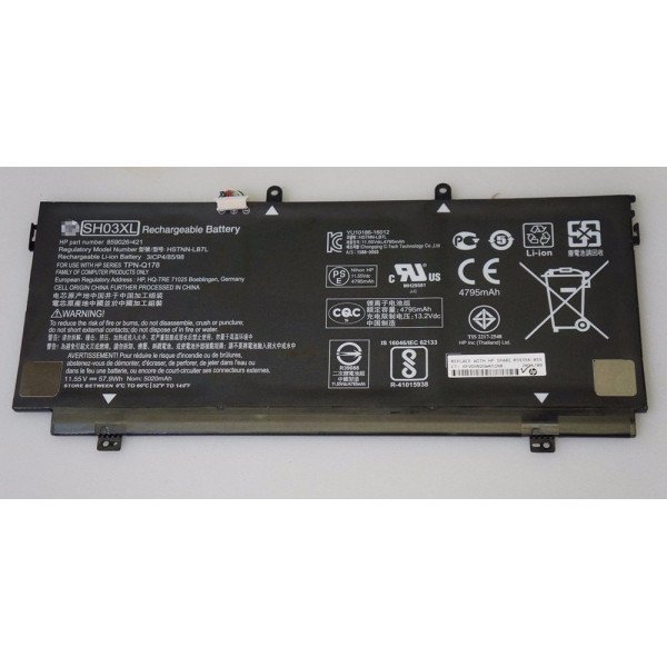 Replacement SH03XL HSTNN-LB7L Battery For HP Spectre x360 13 859026-421 859356-855