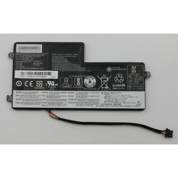 Lenovo 01AV459 L16M3P71 SB10K97602 24Wh laptop battery