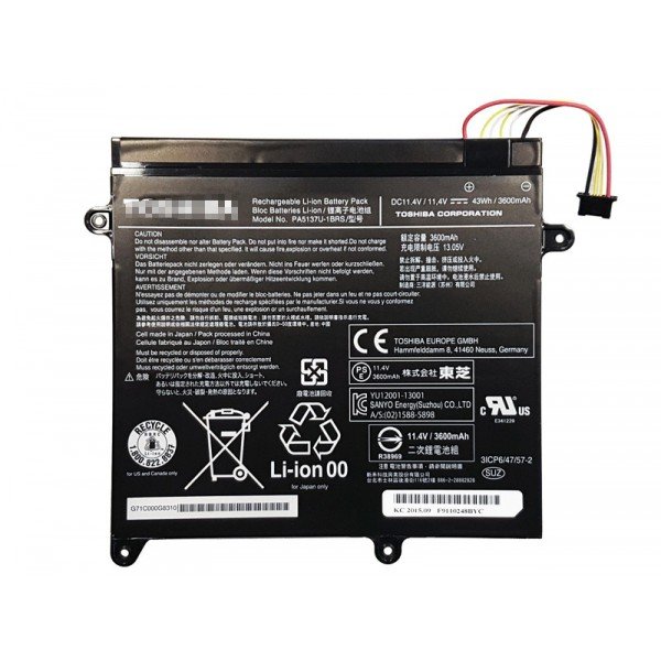 Toshib Z10 Z10T Z10T-A-13V PA5137U-1BRS 43WH 11.4V laptop battery